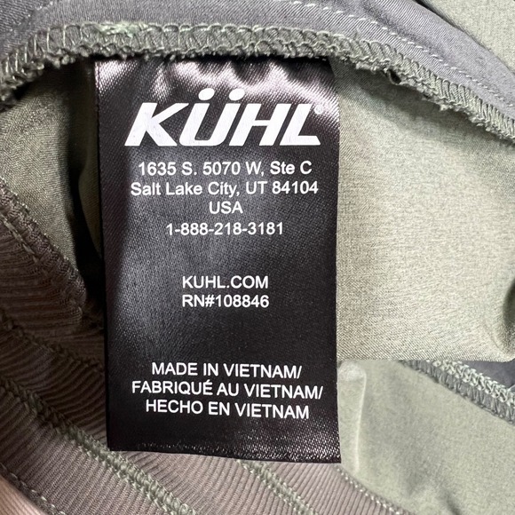 KUHL Freeflex Shorts Women's L Green Outdoors Hiking Comfort Stretch Granola - Picture 4 of 9